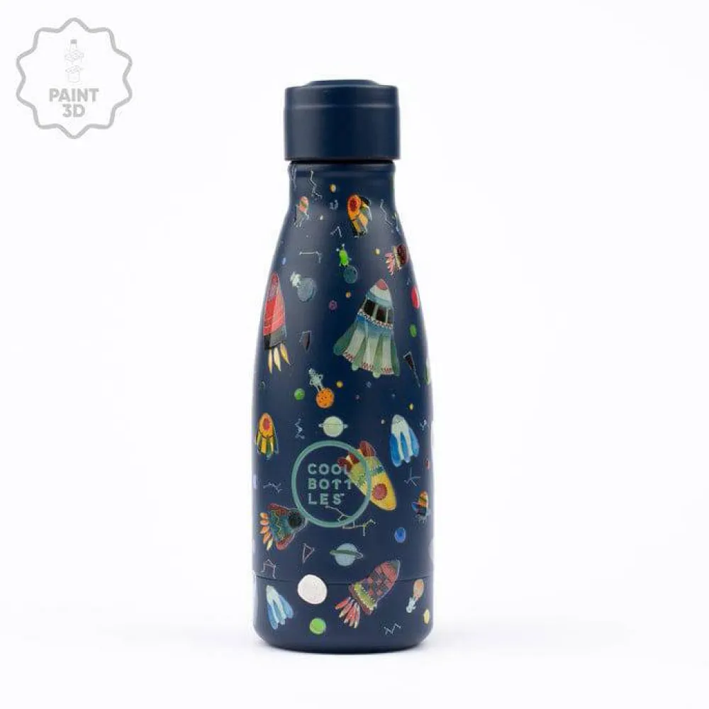 Cool Bottles Botella Acero Space Rockets 260ml ·* Botellas De Agua Termo|Botellas De Agua Para El Cole·Botellas Termo