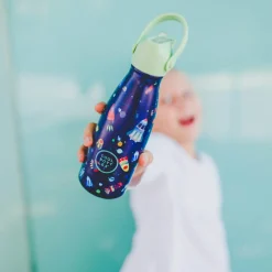 Cool Bottles Botella Acero Space Rockets 260ml ·* Botellas De Agua Termo|Botellas De Agua Para El Cole·Botellas Termo