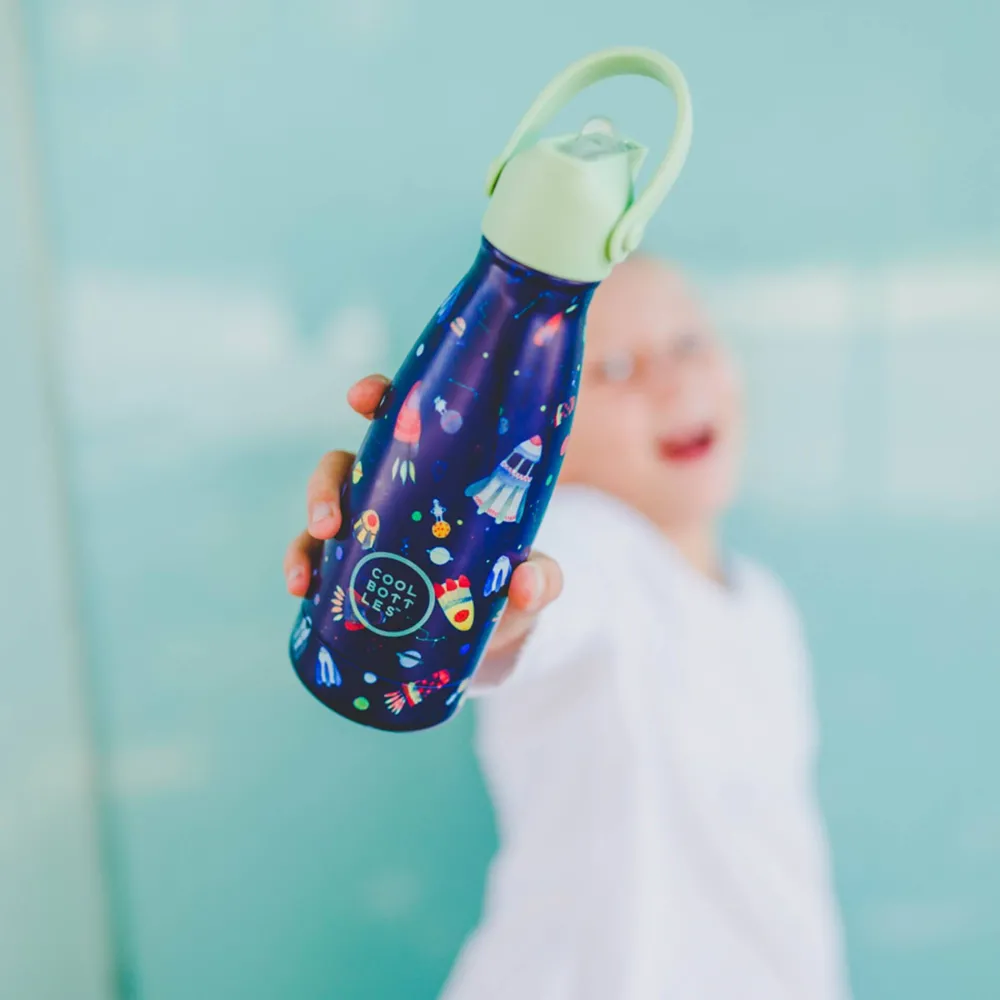 Cool Bottles Botella Acero Space Rockets 260ml ·* Botellas De Agua Termo|Botellas De Agua Para El Cole·Botellas Termo