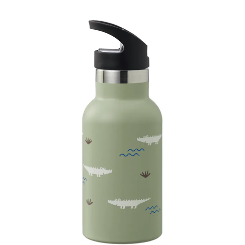 Fresk Botella Acero Térmica Cocodrilo 350ml ·* Botellas De Agua Termo|Botellas De Agua Para El Cole·Botellas Termo