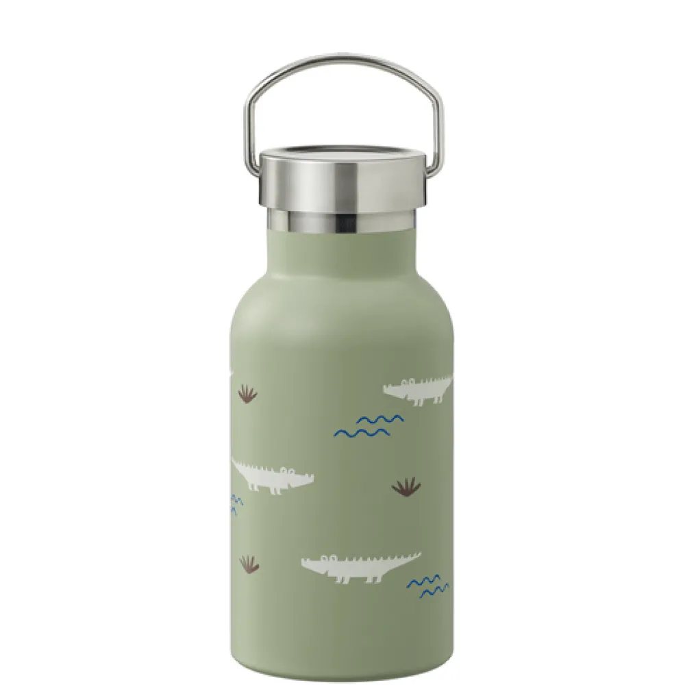 Fresk Botella Acero Térmica Cocodrilo 350ml ·* Botellas De Agua Termo|Botellas De Agua Para El Cole·Botellas Termo