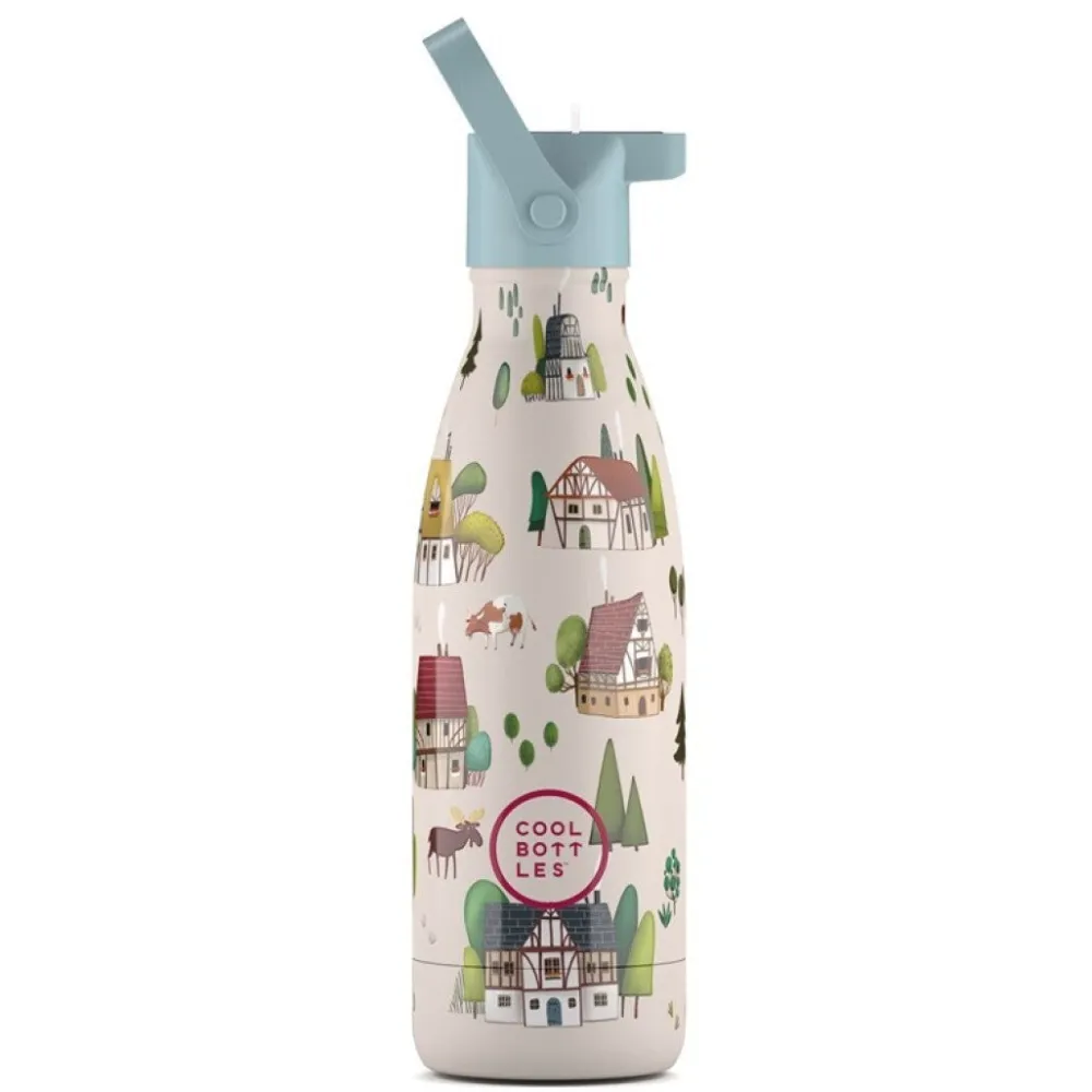 Cool Bottles Botella Acero Tudor Village 350ml ·* Botellas De Agua Termo|Botellas De Agua Para El Cole·Botellas Termo