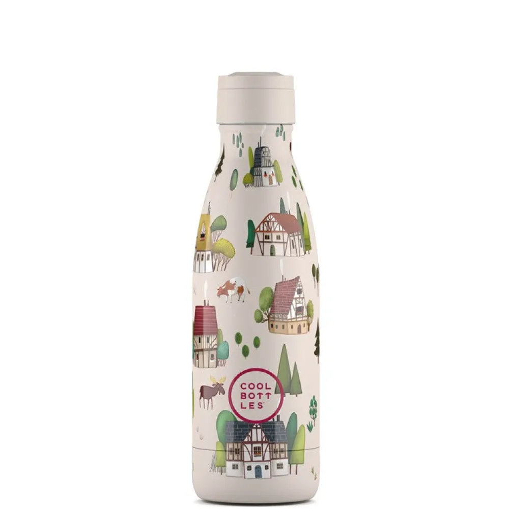 Cool Bottles Botella Acero Tudor Village 350ml ·* Botellas De Agua Termo|Botellas De Agua Para El Cole·Botellas Termo