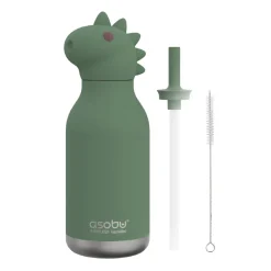 Asobu Botella Bestie Dinosaur 460ml ·* Botellas De Agua Termo|Botellas De Agua Para El Cole·Botellas Termo