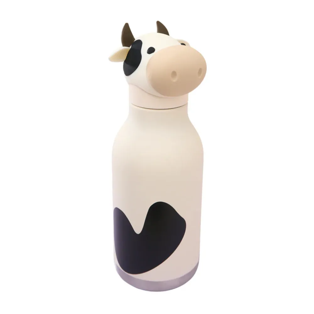 Asobu Botella Bestie Vaca 460ml ·* Botellas De Agua Termo|Botellas De Agua Para El Cole·Botellas Termo