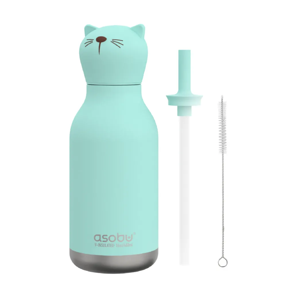 Asobu Botella Bestie Vaca 460ml ·* Botellas De Agua Termo|Botellas De Agua Para El Cole·Botellas Termo