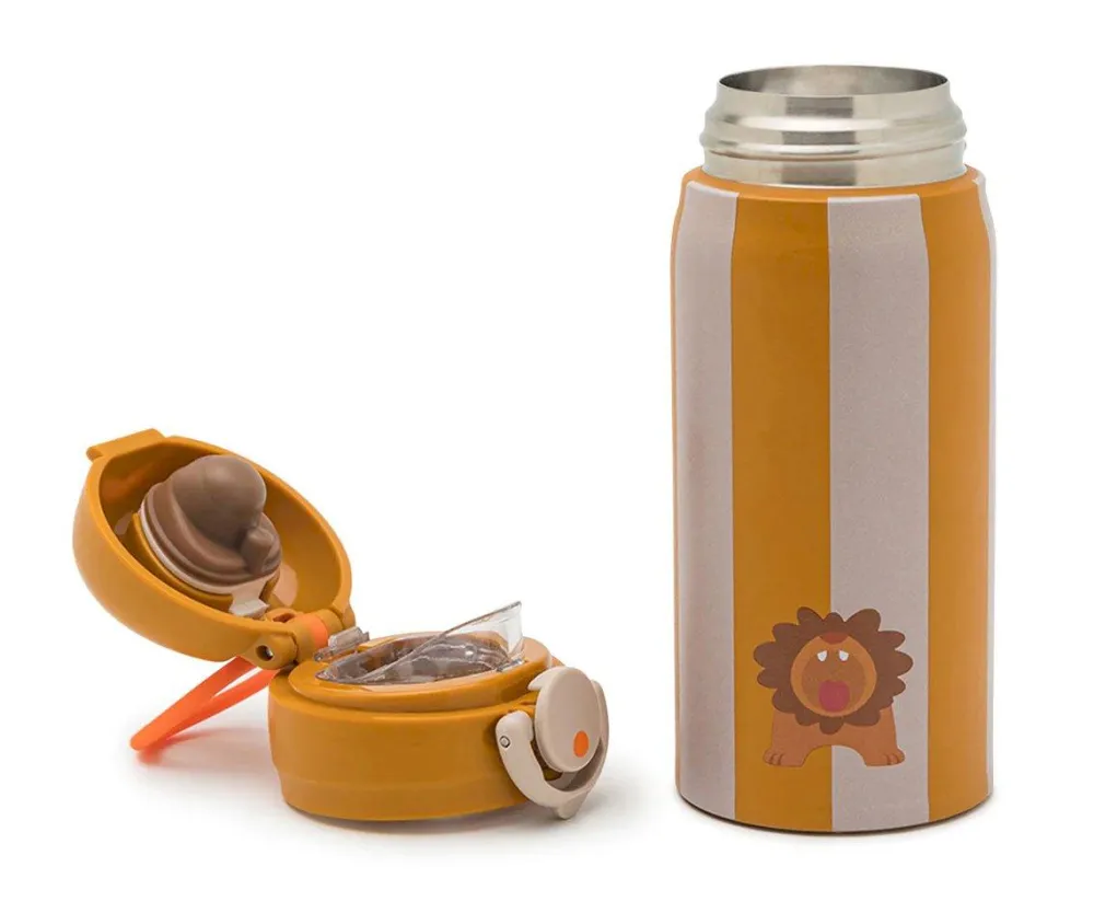 Noui Noui Botella de Acero Térmica Lion* Botellas De Agua Termo|Botellas De Agua Para El Cole·Botellas Termo