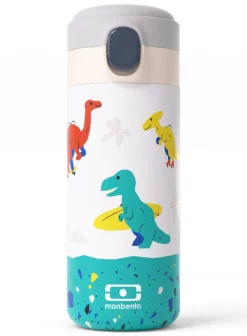 Monbento Botella de Acero Térmica Pop Dinos ·* Botellas De Agua Termo|Botellas De Agua Para El Cole·Botellas Termo