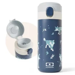 Monbento Botella de Acero Térmica Pop Wolf ·* Botellas De Agua Termo|Botellas De Agua Para El Cole·Botellas Termo