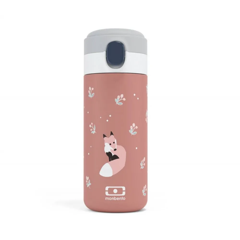 Monbento Botella de Acero Térmica Pop Fox ·* Botellas De Agua Termo|Botellas De Agua Para El Cole·Botellas Termo