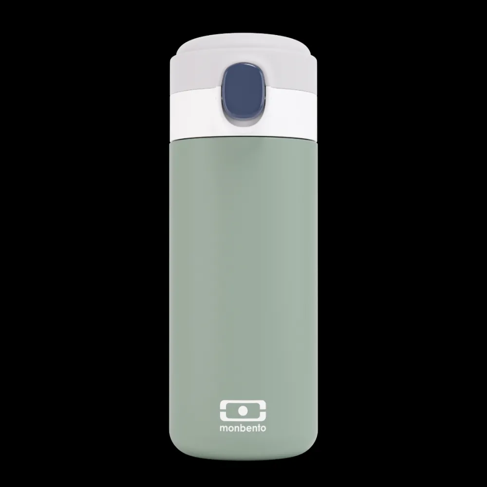 Monbento Botella de Acero Térmica Pop Green ·* Botellas De Agua Termo|Botellas De Agua Para El Cole·Botellas Termo