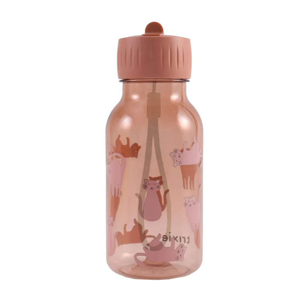 Trixie Botella de Tritán 350ml Charming Cat ·* Botellas De Agua De Plástico|Botellas De Agua Para El Cole·Botellas De Plástico