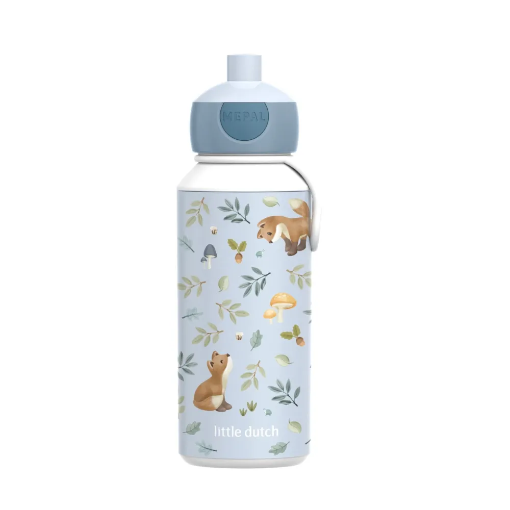 Mepal Botella Pop-up Campus 400 ml Forest Friends ·* Botellas De Agua De Plástico|Botellas De Agua Para El Cole·Botellas De Plástico