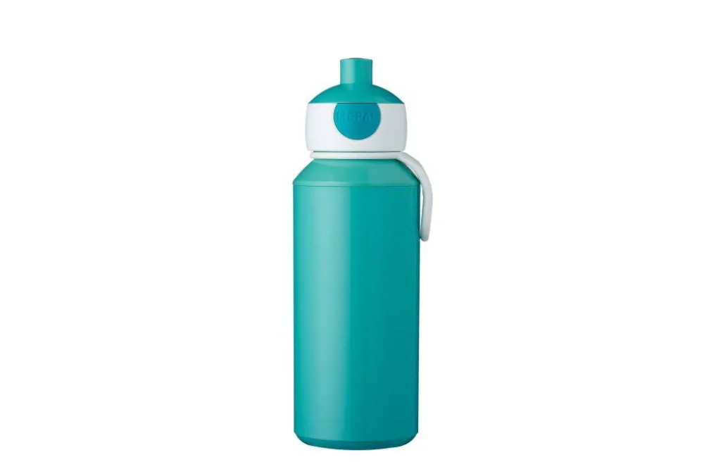Mepal Botella Pop-up Campus 400 ml Turquoise ·* Botellas De Agua De Plástico|Botellas De Agua Para El Cole·Botellas De Plástico