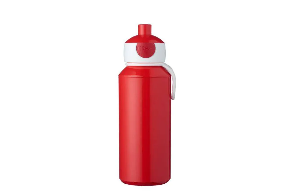 Mepal Botella Pop-up Campus 400 ml Red ·* Botellas De Agua De Plástico|Botellas De Agua Para El Cole·Botellas De Plástico