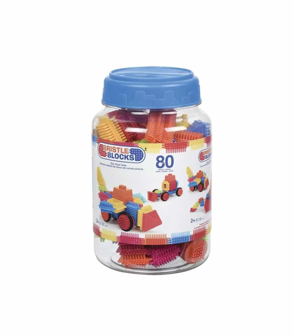 Bristle Blocks · Bote de 80 pzas.*Niños Juguetes Y Juegos Motricidad Fina