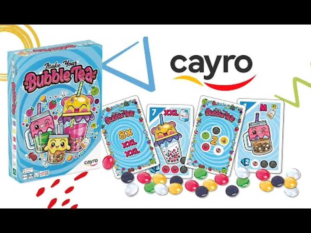 Cayro Bubble Tea ·*Niños Juegos De Mesa De Viaje|Juegos De Cartas