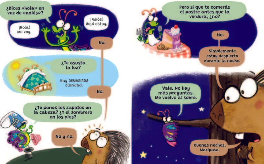 Lata de Sal Buenas noches, Mariposa* Libros Sobre Emociones|Álbumes Ilustrados Infantiles