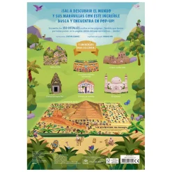 Auzou Busca y encuentra alrededor del mundo en 3d*Niños Libros Busca Y Encuentra|Juegos De Viaje