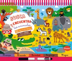 Auzou Busca y Encuentra. Los animales*Niños Libros Busca Y Encuentra|Juegos De Viaje