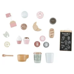 Little Dutch Café Corner Menta ·*Niños Cocinas De Madera Y Accesorios Juguete|Juguetes Waldorf