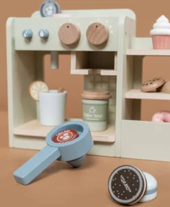 Little Dutch Café Corner Menta ·*Niños Cocinas De Madera Y Accesorios Juguete|Juguetes Waldorf