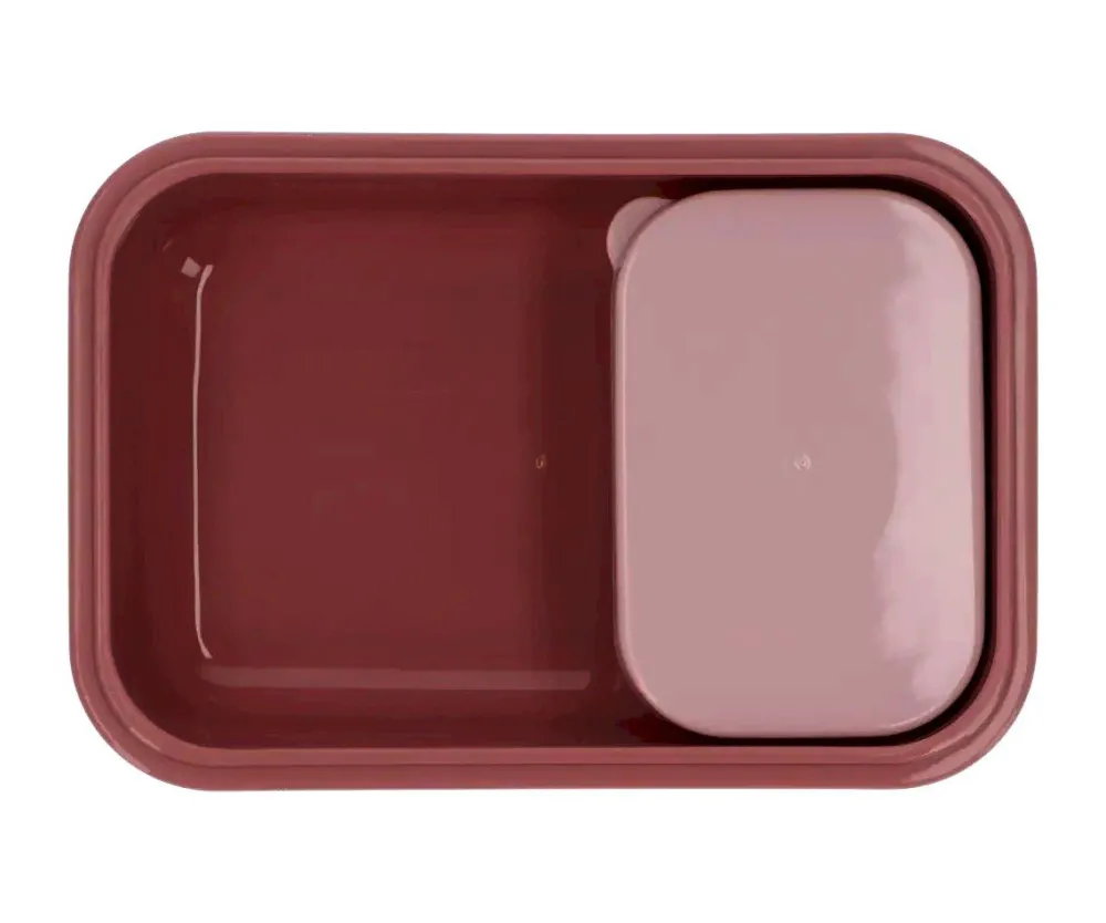 Tutete Caja Almuerzo Bento Leaves Pink* Cajas De Almuerzo Infantil·Con Compartimentos