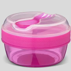Carl Oscar Caja Almuerzo con Tapa Refrigerante N'ice Cup Rosa ·* Cajas De Almuerzo Infantil·Tuppers Fresquitos|Cajas De Almuerzo Infantil·Con Compartimentos