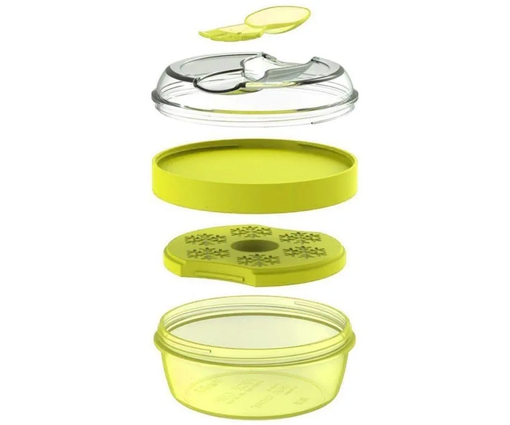 Carl Oscar Caja Almuerzo con Tapa Refrigerante N'ice Cup Lima ·* Cajas De Almuerzo Infantil·Tuppers Fresquitos|Cajas De Almuerzo Infantil·Con Compartimentos