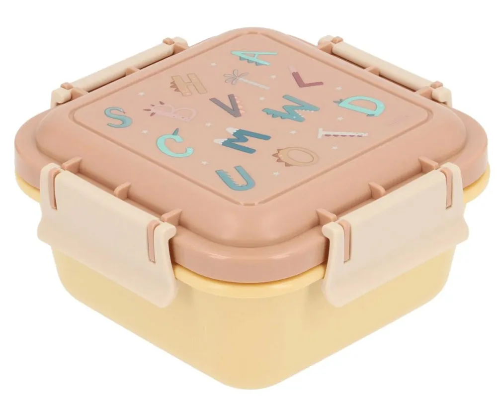 Tutete Caja Almuerzo Grande Funny Letters* Cajas De Almuerzo Infantil·Sin Compartimentos