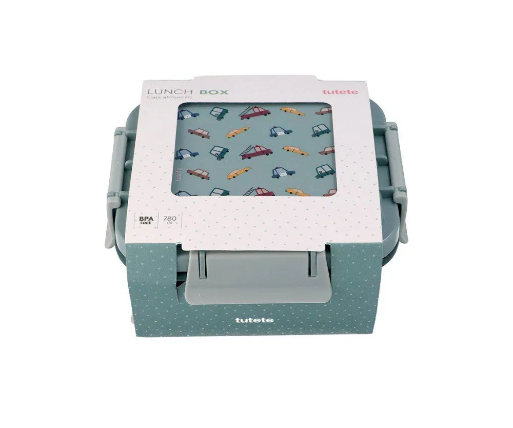 Tutete Caja Almuerzo Grande Vintage Cars* Cajas De Almuerzo Infantil·Sin Compartimentos