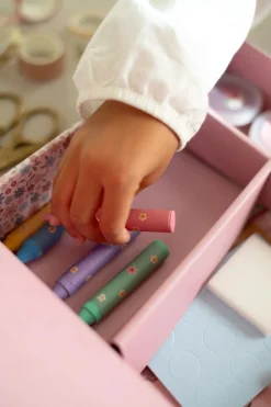Little Dutch Caja creatividad XL Rosa ·*Niños Juegos De Viaje