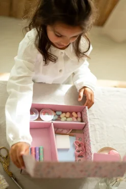 Little Dutch Caja creatividad XL Rosa ·*Niños Juegos De Viaje