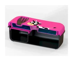 Carl Oscar Caja de Almuerzo N'ice Box Kids Vaca Purple ·* Cajas De Almuerzo Infantil·Tuppers Fresquitos|Cajas De Almuerzo Infantil·Con Compartimentos