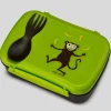 Carl Oscar Caja de Almuerzo N'ice Box Kids Mono Lime ·* Cajas De Almuerzo Infantil·Tuppers Fresquitos|Cajas De Almuerzo Infantil·Con Compartimentos