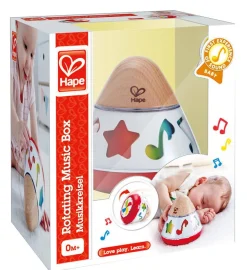 Hape Caja de música giratoria ·*Niños Juguetes Montessori|Juguetes Musicales