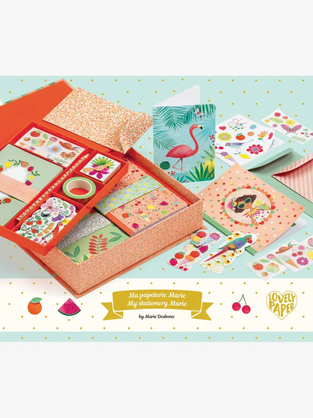 Djeco Caja Marie · Lovely Paper*Niños Kit De Manualidades