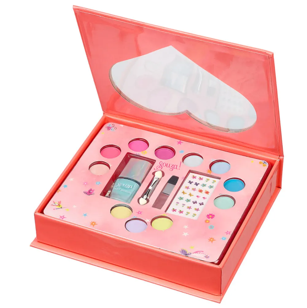 Souza Caja regalo Corazón ·*Niños Maletín De Maquillaje Para Niñas Y Niños|Disfraces Infantiles