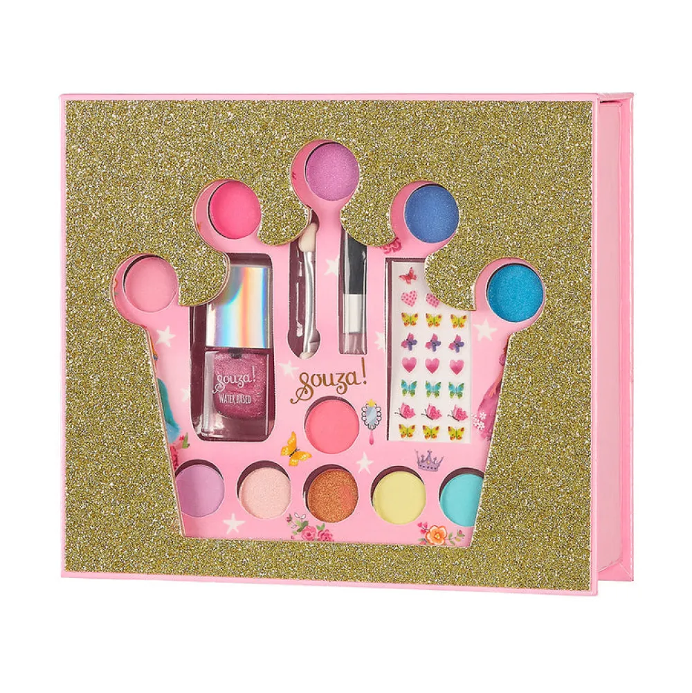 Souza Caja regalo Corona ·*Niños Maletín De Maquillaje Para Niñas Y Niños|Disfraces Infantiles
