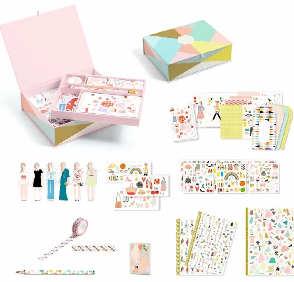 Djeco Caja Tinou · Lovely Paper*Niños Kit De Manualidades