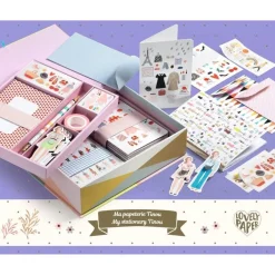 Djeco Caja Tinou · Lovely Paper*Niños Kit De Manualidades