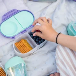 b.box Cajita snack Lilac Pop ·* Cajas De Almuerzo Infantil·Sin Compartimentos