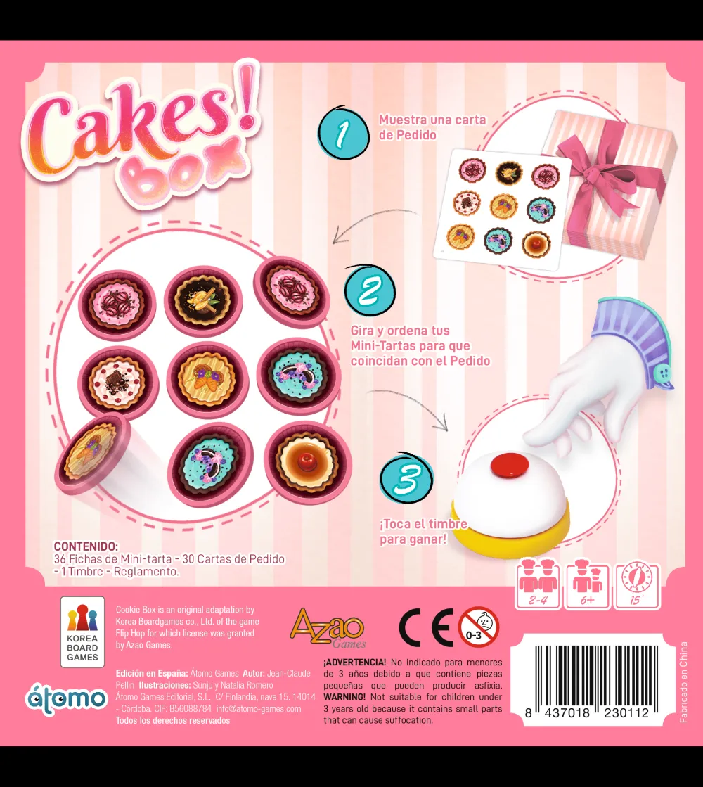 Átomo Games Cakes! Box · Átomo*Niños Átomo Games|Juegos De Mesa Competitivos