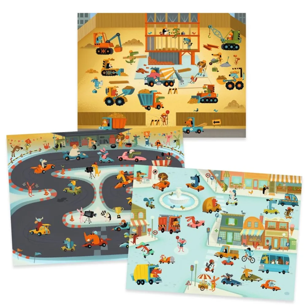 Djeco Calcomanía Asfalto ·*Niños Kit De Manualidades