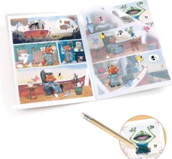 Djeco Calcomanía Comic Sailor & Gipsy ·*Niños Kit De Manualidades