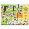 Djeco Calcomanía Estamos de Fiesta ·*Niños Kit De Manualidades
