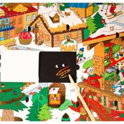Omy Calendario de adviento con pegatinas*Niños Kits Manualidades Navidad