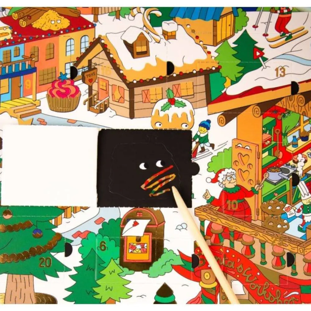 Omy Calendario de adviento con pegatinas*Niños Kits Manualidades Navidad