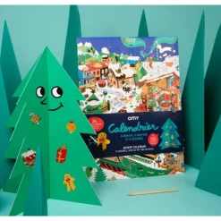 Omy Calendario de adviento con pegatinas*Niños Kits Manualidades Navidad