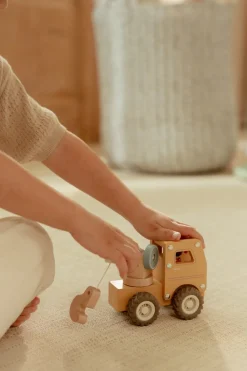 Little Dutch Camión Grúa FSC ·*Niños Coches De Madera De Juguete Para Bebés|Coches De Juguete Para Bebés